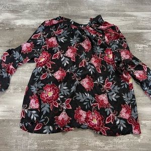 XL LOFT Longe Sleeve Floral Blouse